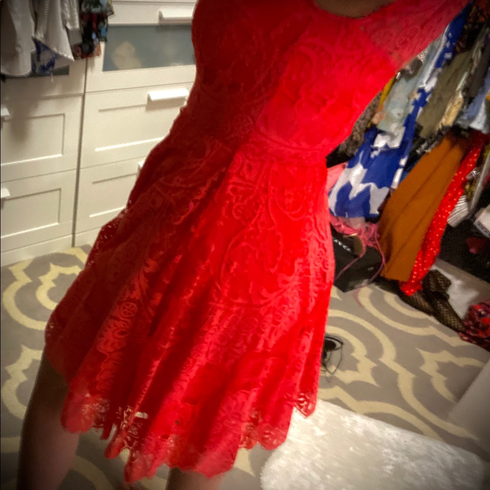 BB DAKOTA BURNT ORANGE DRESS